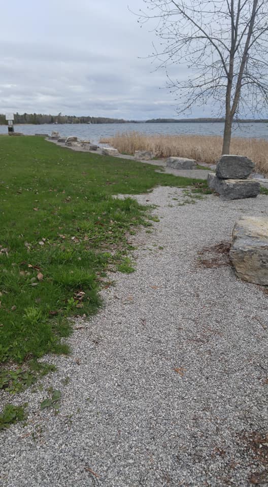 Lakeside trail in Curve Lake First Nation.