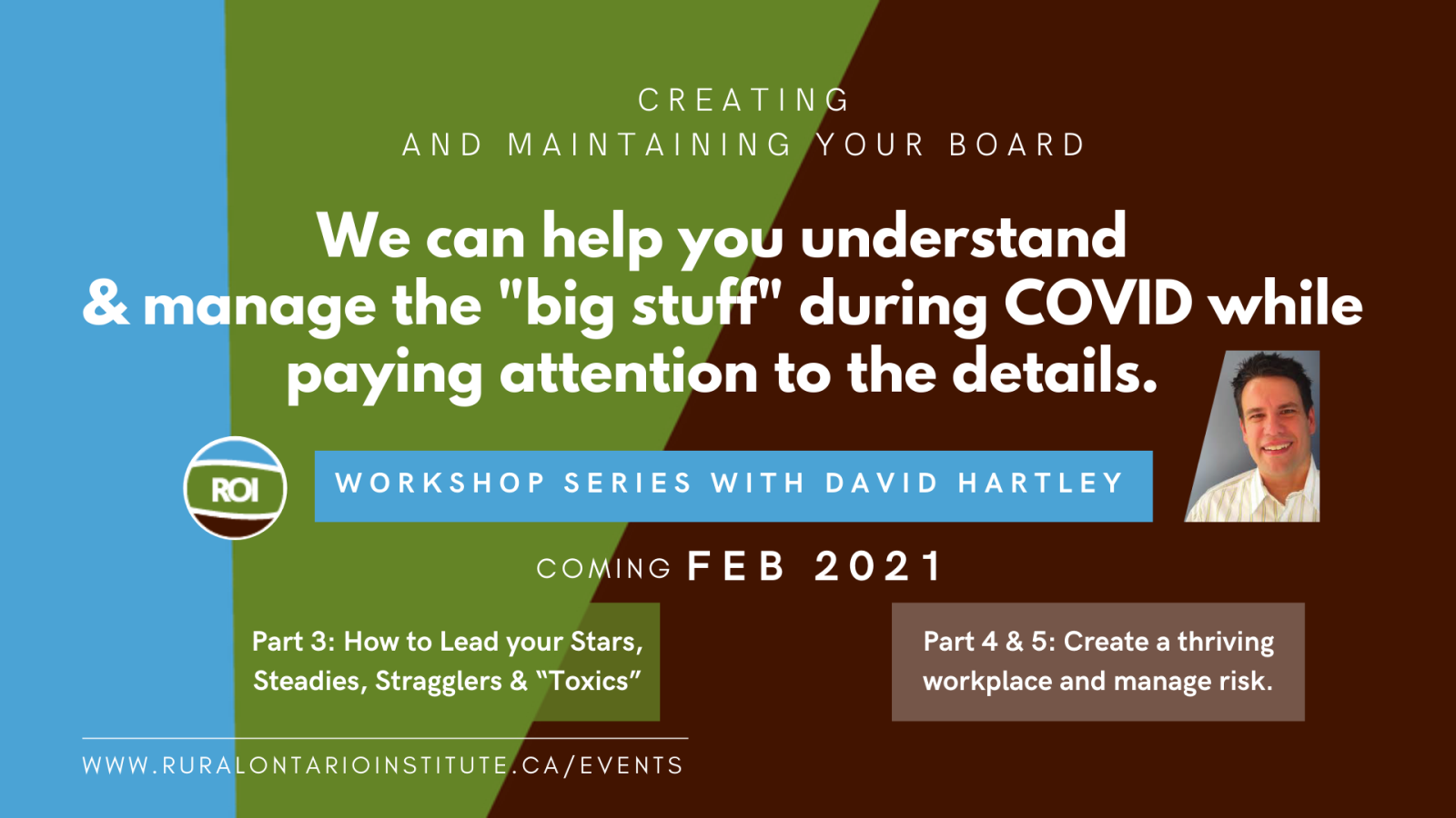 Workshop series with David Hartley
